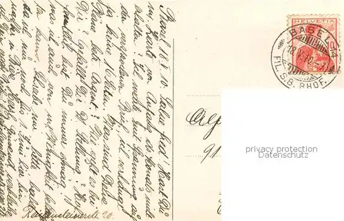 AK / Ansichtskarte Basel_BS Stadtansicht mit Marktplatz Basel_BS