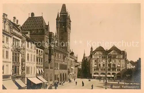 AK / Ansichtskarte Basel_BS Rathausplatz Basel_BS