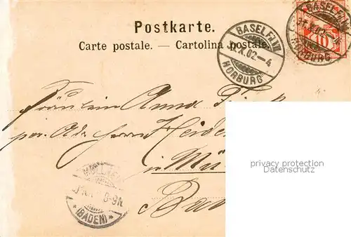 AK / Ansichtskarte Basel_BS Wettsteinbruecke mit Muenster Basel_BS