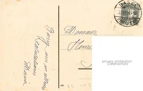 AK / Ansichtskarte Basel_BS Rheinpartie mit Johanniterbruecke Basel_BS