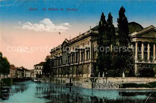AK / Ansichtskarte Gand_Belgien Le Palais de Justice Feldpost Gand Belgien