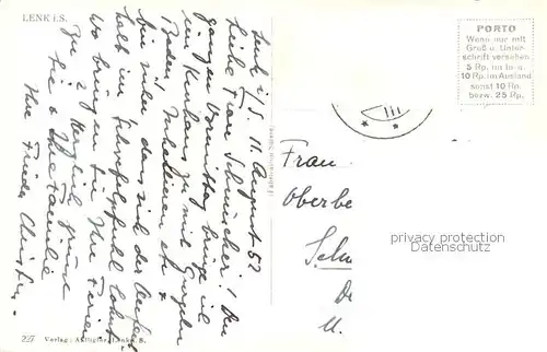 AK / Ansichtskarte Lenk_Simmental Panorama Lenk Simmental