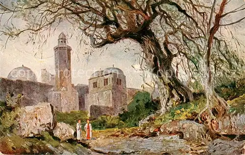 AK / Ansichtskarte Jerusalem_Yerushalayim Kirche der Himmelfahrt Christi auf dem oelberg Jerusalem_Yerushalayim