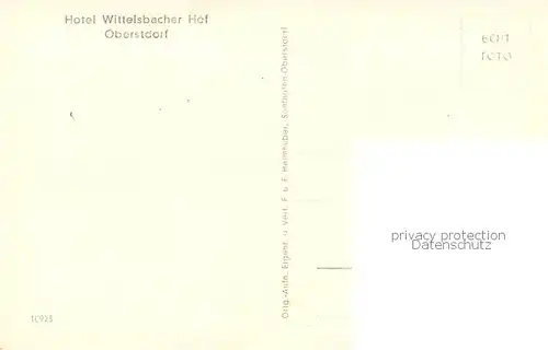 AK / Ansichtskarte Oberstdorf Hotel Wittelsbacher Hof Innenansicht Restaurant Oberstdorf