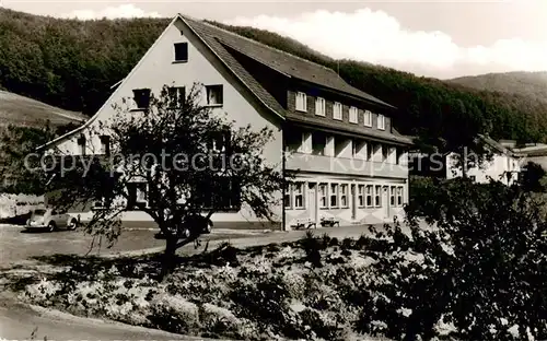 AK / Ansichtskarte Kirschhausen Restaurant Cafe Pension Haus Lulay Aussenansicht Kirschhausen