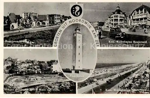 AK / Ansichtskarte Noordwijk_Noordwyk_aan_Zee Kon.Wilhelmins Boulevard   Rembrandt Weg Noordwijk_Noordwyk