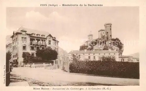 AK / Ansichtskarte Foix Hostellerie de la Barbacane Foix
