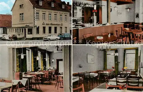 AK / Ansichtskarte Knielingen Restaurant Zur Rheinbruecke Innen  u. Aussenansichten Knielingen