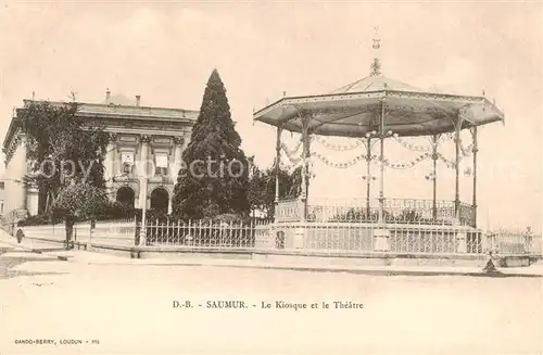 AK / Ansichtskarte Saumur_49 Le Kiosque et le Theatre 