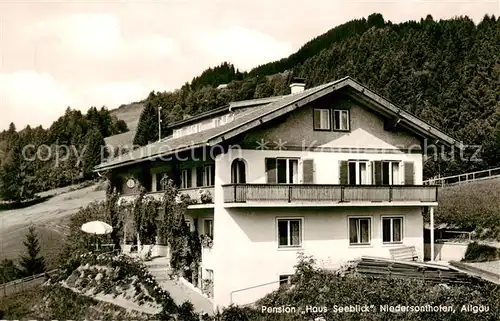 AK / Ansichtskarte Niedersonthofen Pension Haus Seeblick Aussenansicht Niedersonthofen