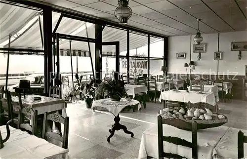 AK / Ansichtskarte Cros de Cagnes Hotel Restaurant Le Caravelle Innenansicht Cros de Cagnes