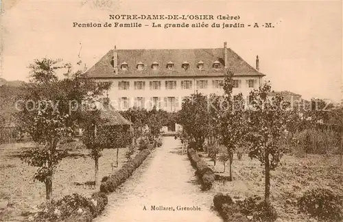 AK / Ansichtskarte Notre Dame de l_Osier Pension de Famille   La grande allee du jardin Notre Dame de l Osier