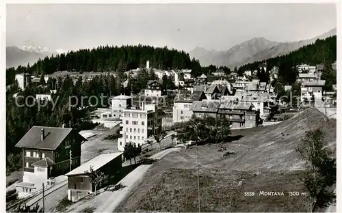 AK / Ansichtskarte Montana_Crans_VS Gesamtansicht 