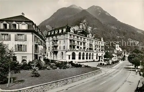 AK / Ansichtskarte Gersau_Vierwaldstaettersee_SZ Hotel Mueller Aussenansicht 