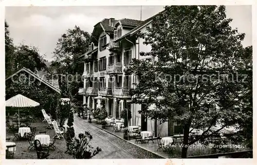 AK / Ansichtskarte Buergenstock Hotel Waldheim Aussenansicht m. Terrasse Buergenstock
