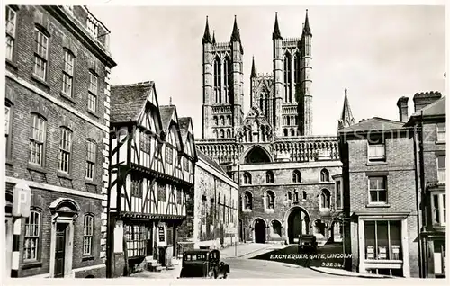 AK / Ansichtskarte Lincoln__UK Exchequer Gate 