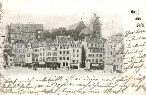 AK / Ansichtskarte Basel_BS Barfuesserplatz Basel_BS
