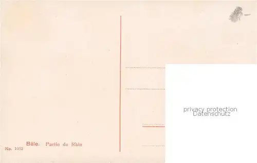 AK / Ansichtskarte Basel_BS Rheinpartie Basel_BS