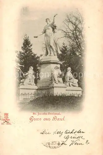 AK / Ansichtskarte Basel_BS St Jacobs Denkmal Basel_BS
