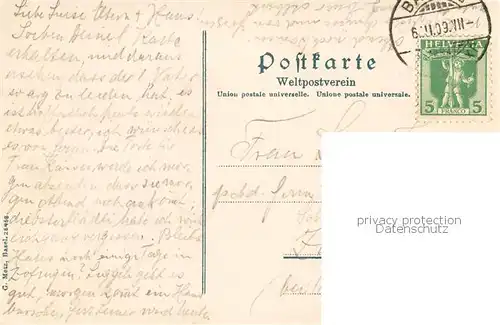 AK / Ansichtskarte Basel_BS Mittlere Rheinbruecke Basel_BS