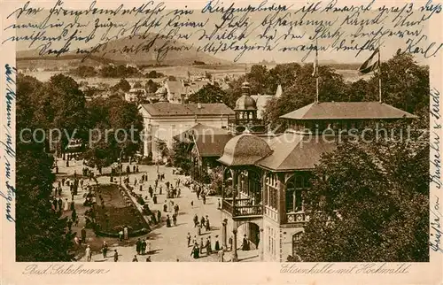 AK / Ansichtskarte Bad_Salzbrunn_Szczawno Zdroj_PL Elisenhalle m. Hochwald 
