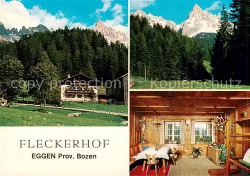 AK / Ansichtskarte Eggen_Bozen_IT Fleckerhof Urlaub auf dem Bauernhof Dolomiten 