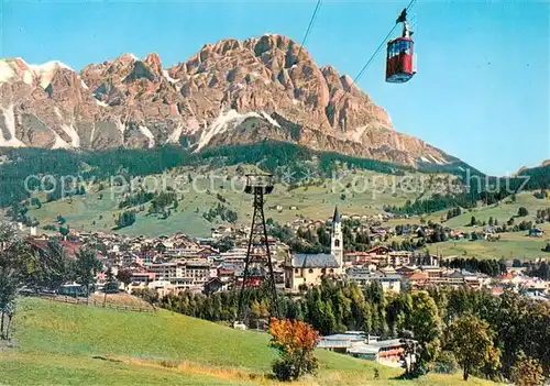 AK / Ansichtskarte Cortina_d_Ampezzo Panorama Bergbahn Monte Cristallo Dolomiten Cortina_d_Ampezzo