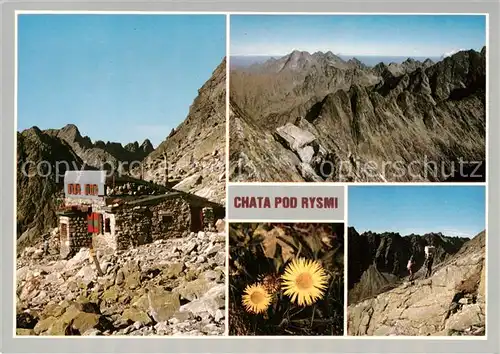 AK / Ansichtskarte Hohe_Tatra Chata pod Rysmi Berghuette Bergwelt Wandern Hohe_Tatra