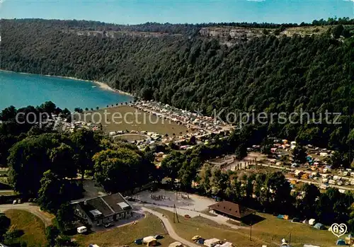AK / Ansichtskarte Lons le Saunier_39_Jura Lac et le domaine de Chalain depuis le belvedere de Fontenu vue aerienne 