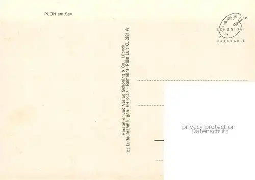 AK / Ansichtskarte Ploen_See Schloss Holsteinische Schweiz Ploen_See