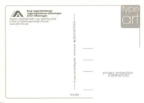 AK / Ansichtskarte Altleiningen Burg Jugendherberge Jugendgaestehaus Altleiningen