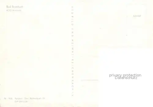 AK / Ansichtskarte Bad_Brambach HOG Waldcafe Bad_Brambach