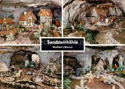 AK / Ansichtskarte Walldorf_Meiningen Sandstein  Maerchen  und Sagenhoehle Walldorf Meiningen