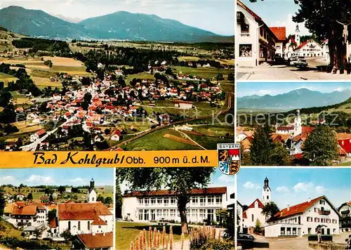 AK / Ansichtskarte Bad_Kohlgrub Panorama Ortsmotive Kirche Schule Bad_Kohlgrub