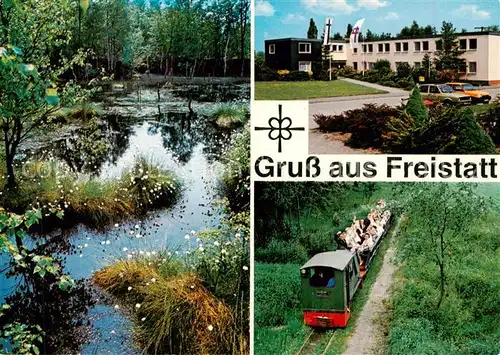 AK / Ansichtskarte Freistatt_Sulingen D Zug im Wietingsmoor Kanzlei Freistatt_Sulingen