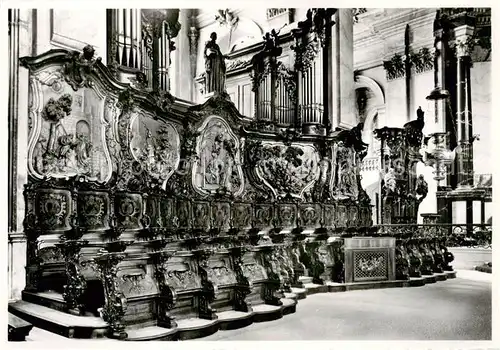 AK / Ansichtskarte St_Gallen_SG Chorgestuehl in der Kathedrale St_Gallen_SG
