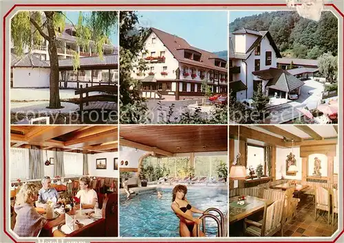 AK / Ansichtskarte Heimbuchenthal Hotel Lamm Gastraeume Hallenbad Heimbuchenthal