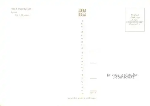 AK / Ansichtskarte Biala_Prudnicka_Zuelz_PL Rynek 