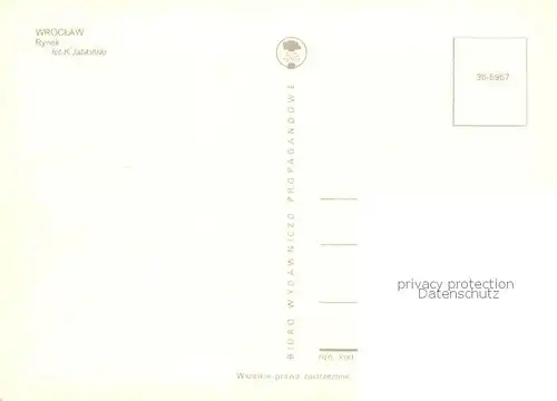 AK / Ansichtskarte Wroclaw Rynek Wroclaw
