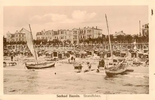 AK / Ansichtskarte Bansin_Ostseebad Strandleben Bansin_Ostseebad