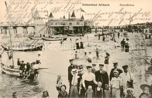AK / Ansichtskarte Ahlbeck_Ostseebad Strandleben Ahlbeck_Ostseebad