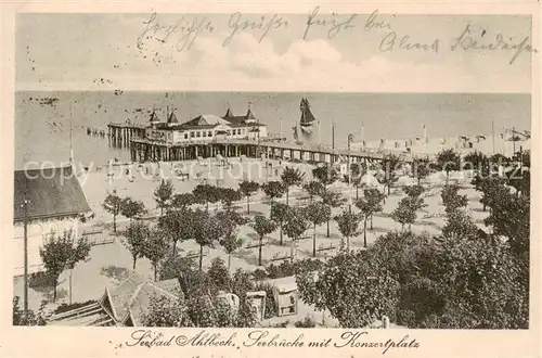 AK / Ansichtskarte Ahlbeck_Ostseebad Seebruecke m. Konzerthaus Ahlbeck_Ostseebad