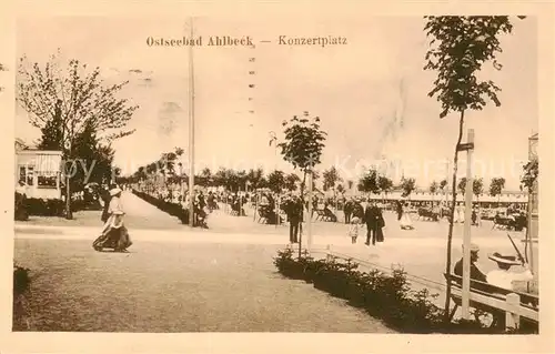 AK / Ansichtskarte Ahlbeck_Ostseebad Konzertplatz Ahlbeck_Ostseebad