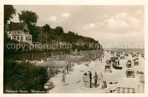 AK / Ansichtskarte Bansin_Ostseebad Weststrand Bansin_Ostseebad