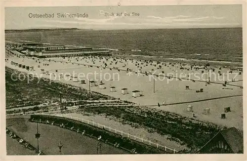 AK / Ansichtskarte Swinemuende_Swinoujscie Blick a. d. See Swinemuende Swinoujscie