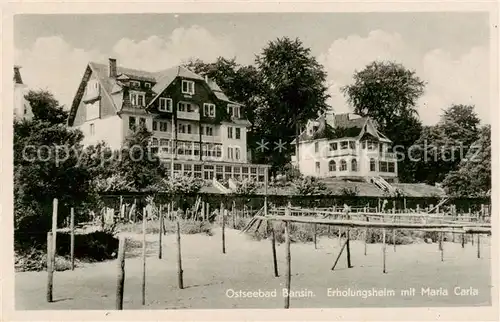 AK / Ansichtskarte Bansin_Ostseebad Erholungsheim m. Maria Carla Bansin_Ostseebad