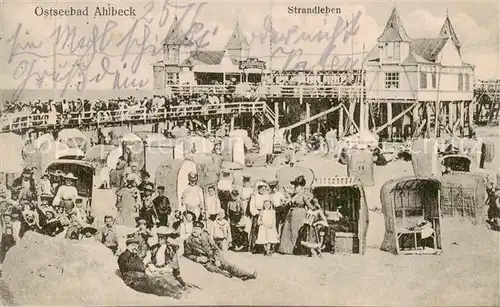 AK / Ansichtskarte Ahlbeck_Ostseebad Strandleben Ahlbeck_Ostseebad