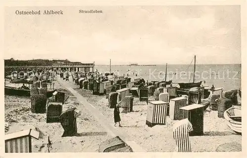 AK / Ansichtskarte Ahlbeck_Ostseebad Strandleben Ahlbeck_Ostseebad