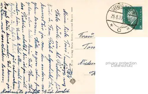 AK / Ansichtskarte Bansin_Ostseebad Strand m. Seebruecke Bansin_Ostseebad