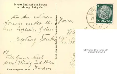 AK / Ansichtskarte Bansin_Ostseebad Strand geg. Heringsdorf Bansin_Ostseebad